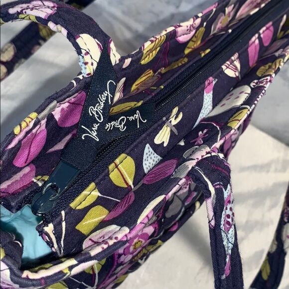 Vera Bradley Purple Floral Satchel - Picture 8 of 9
